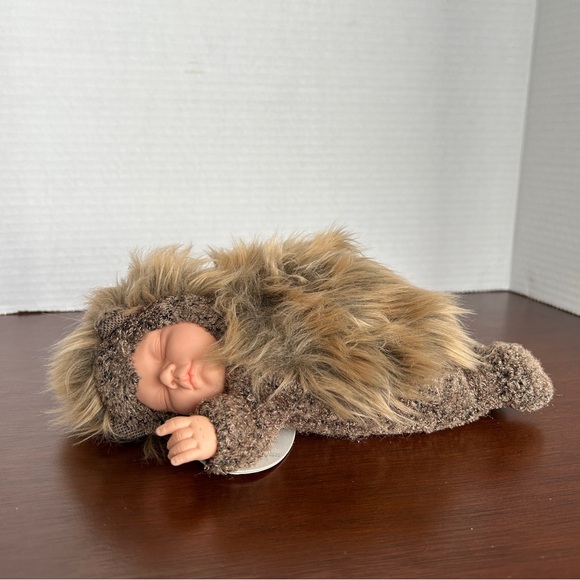 Anne Geddes Sleeping Baby Hedgehog Stuffie Plush Doll with Tags - Picture 4 of 13